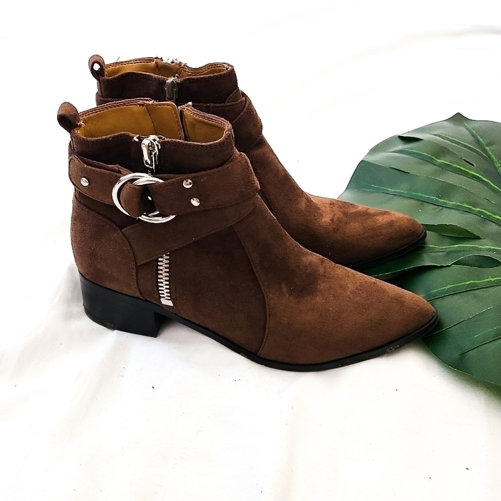 Nine West dahila2 brown booties Size 6.5M